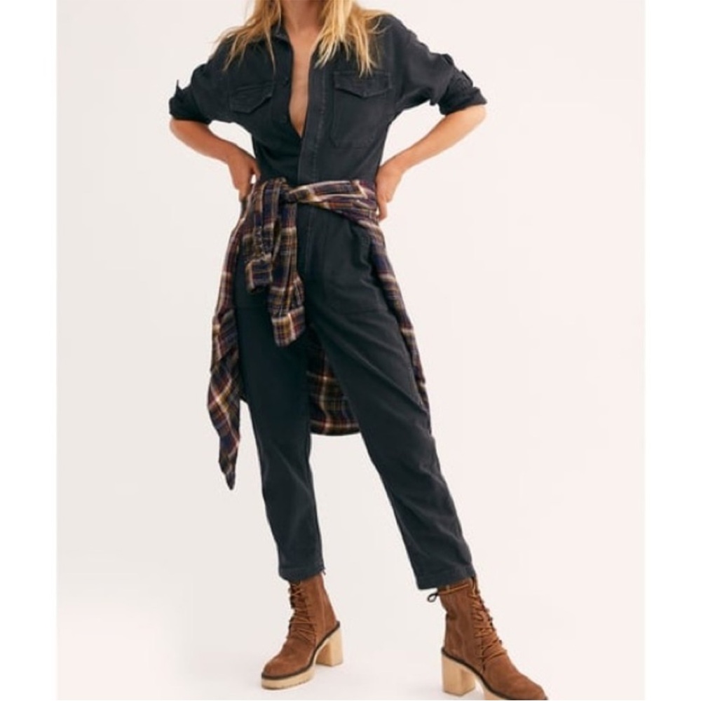 Citizens of humanity Marta jumpsuit washed black Sz XS